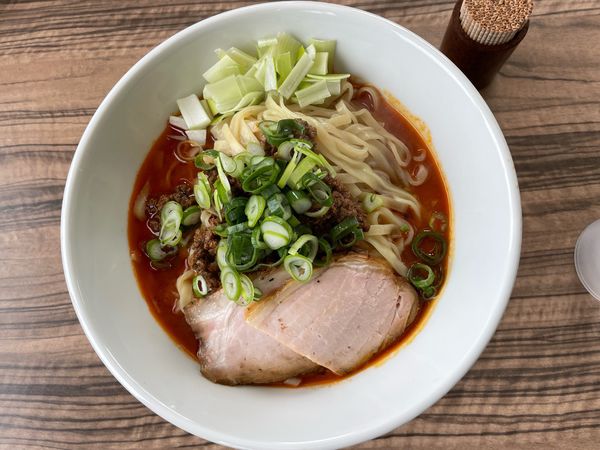 「汁無し坦々麺　大盛」@麺庵ちとせの写真
