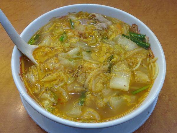 「スタミナラーメン小（800円）＋煮玉子（120円）＋焼飯小」@天理スタミナラーメン 本店の写真