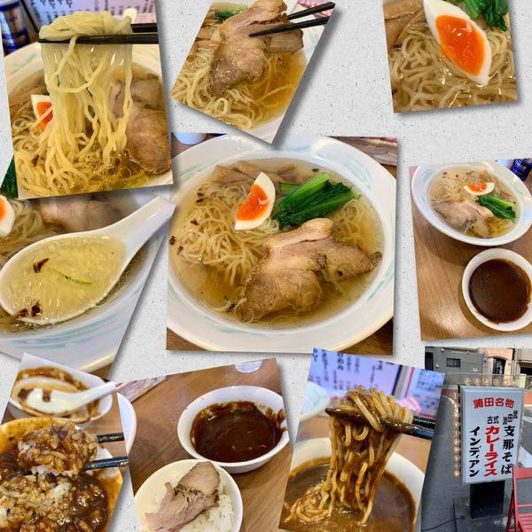 「かれーつけめん1050円＋ミニご飯50円」@武田流 古式カレーライス 支那そば インディアン 本店の写真