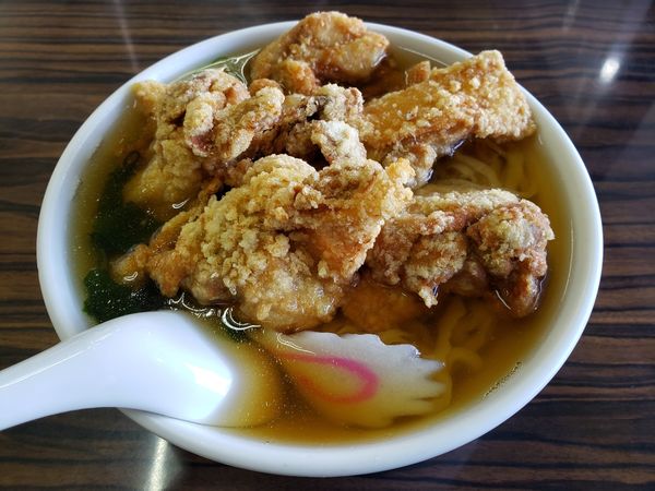 「からあげラーメン（手打ち麺」@手打ちラーメン 足利麺の写真