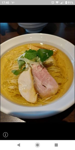 「塩蕎麦」@麺屋 彩音 ~Sign~の写真