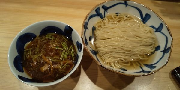 「つけ麺(大盛)」@自家製麺 ロビンソンの写真