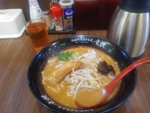 「濃厚味噌ラーメン　大盛」@ラーメン 東横 紫竹山店の写真