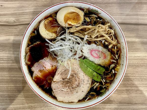 「サッポロラガービール 赤星 中瓶 → 特製ブラック 大盛」@くじら食堂 nonowa東小金井店の写真