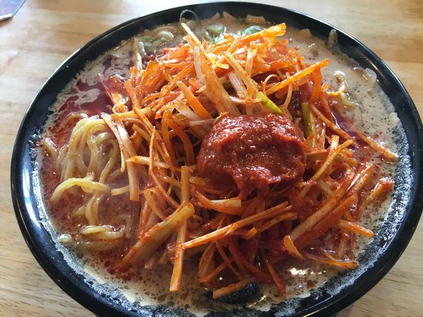 「辛ネギ味噌ラーメン」@蔵出し醸造味噌ラーメン えんまるの写真