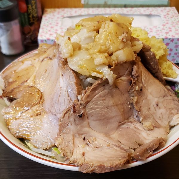 「まぜそば並+チャーシュー+ショウガ」@らーめん69の写真