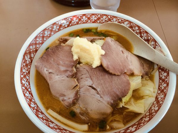 「味噌チャーシューニンニク」@ラーメン めん丸 気仙沼店の写真