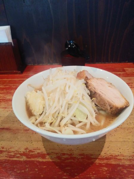 「小ラーメン　にんにくマシ」@ラーメン二郎 会津若松駅前店の写真