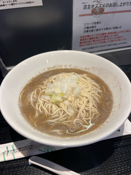 「淡麗かけそば塩1000 円」@煮干乱舞の写真
