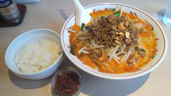 「口水担々麺¥880+海老醤¥100+半ライス¥100-」@旬彩china口水の写真