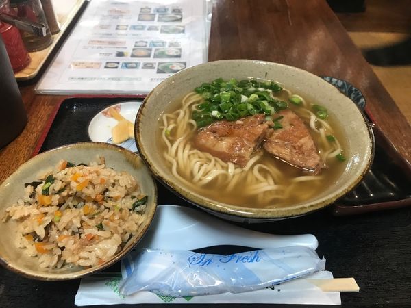 「本ソーキそばセット」@屋宜家の写真