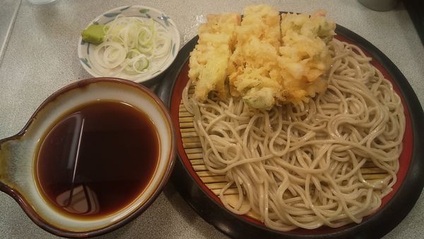 「天ぷらせいろ(¥390)」@そば処 かめや 神田西口店の写真
