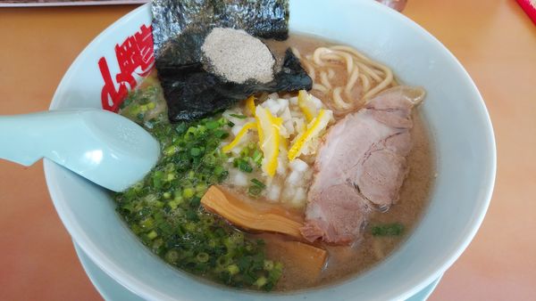「【期間限定】煮干し豚骨ラーメン」@ラーメン山岡家 宇都宮長岡店の写真