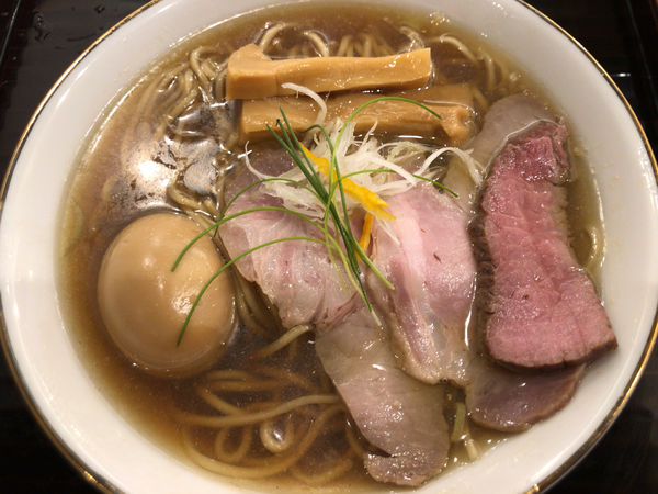 「清湯そば＋味玉」@かね田の写真