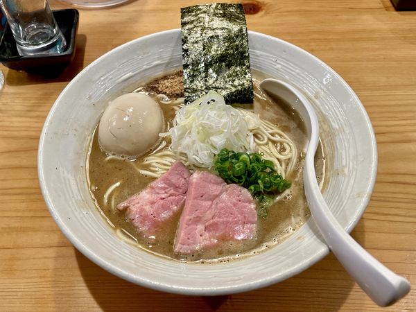 「クラフト麦酒＋日本酒＋チャーシュー皿→味玉濃厚豚骨魚介らぁ麺」@KEN軒の写真