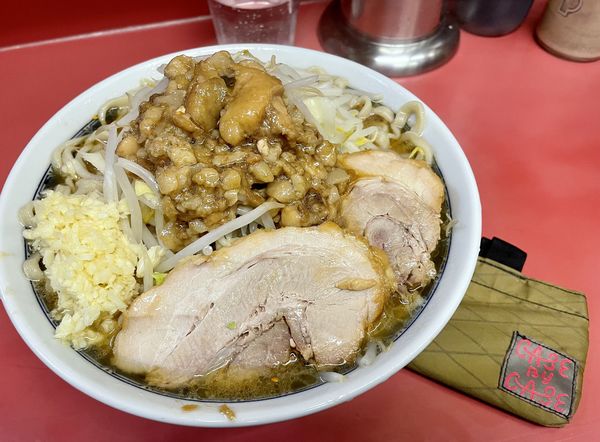 「小ラーメンニンニクアブラ＋つけ味変更」@ラーメン二郎 桜台駅前店の写真