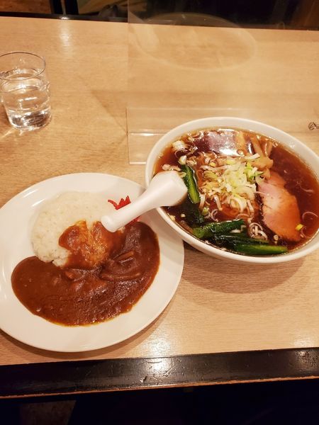「ラーメン&カレーセット」@栄屋ミルクホールの写真