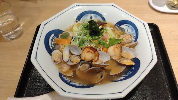 「あさりとほたての旨ダシちゃんぽん」@長崎ちゃんぽん リンガーハット 大森店の写真