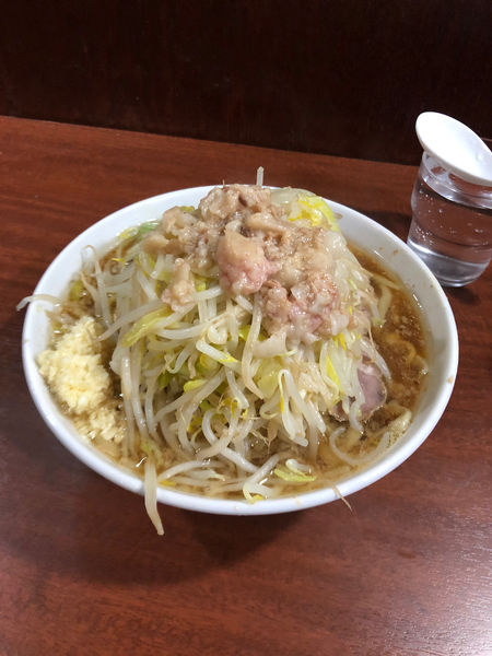 「ラーメン　820円　ニンニク　脂」@D麺の写真