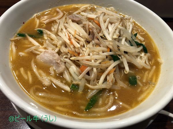 「味噌ラーメン(540円)、餃子(230円)セットで20円引き」@来来軒 南銀座店の写真