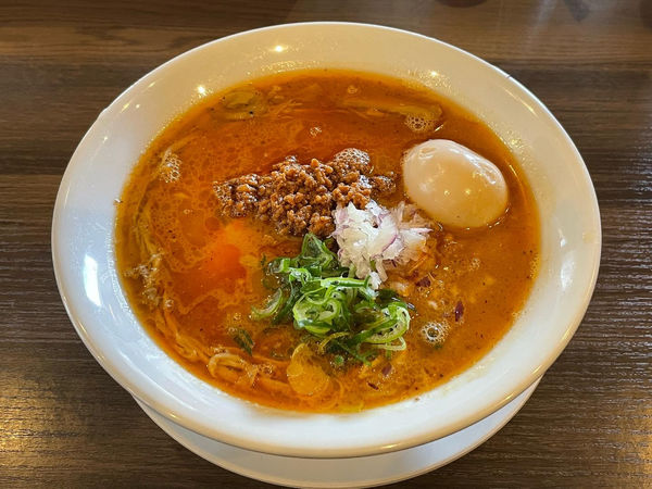 「辛そば」@自家製麺 鶏冠の写真