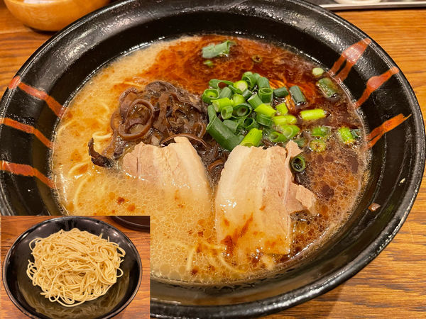 「黒とんラーメン830円、替え玉150円」@九州とんこつ 麺屋 昇の写真