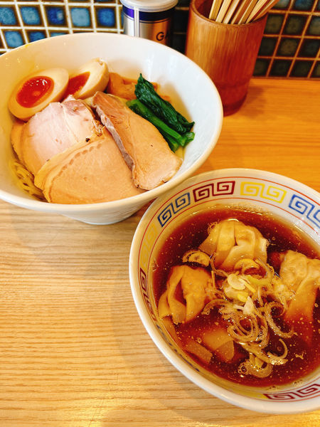 「特製つけ麺」@ほっこり中華そば もつけの写真