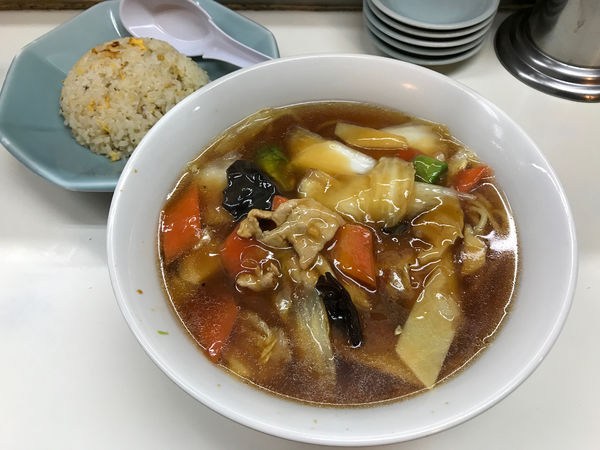 「広東麺セット　950円」@味の中華 味の兆楽の写真