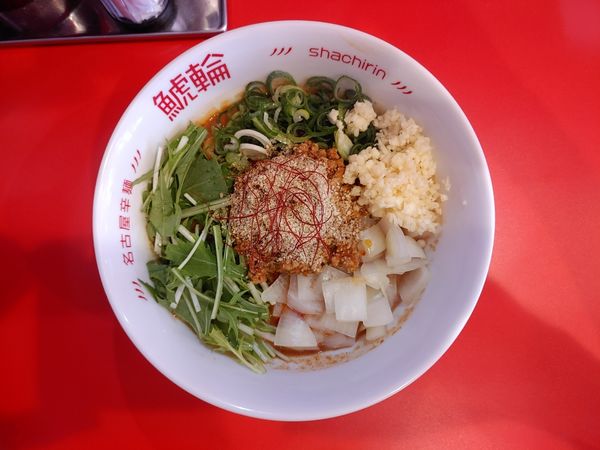 「超濃厚旨辛坦々まぜそば　２辛　麺少なめ」@名古屋辛麺 鯱輪 熱田店の写真