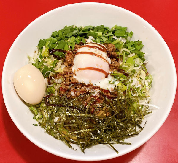 「台湾まぜそば(大盛り)＋味玉」@らー麺 つけ麺 おぐりの写真