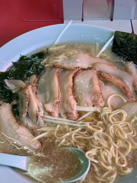 「豚トロチャーシュー麺1100円」@ラーメンショップ幸手 金田亭の写真