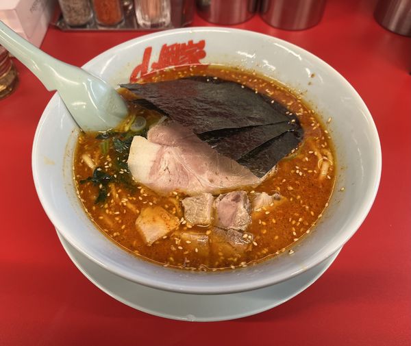 「辛味噌ラーメン　大辛」@ラーメン山岡家 定禅寺通店の写真
