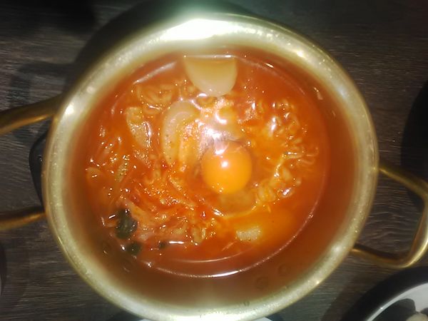 「鍋ラーメン(750円)」@味嘉廊の写真