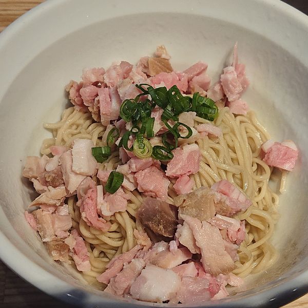 「貝油の和えそば250円」@らーめん 改の写真