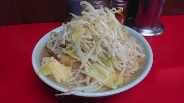 「小豚ラーメン（900円）ヤサイ少なめニンニク」@ラーメン二郎 新潟店の写真