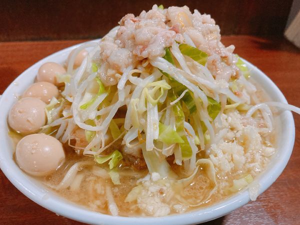 「ラーメン＋味付けうずら」@D麺の写真