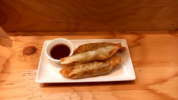 「瀬戸内ぐり虎　牡蠣餃子」@麺処 ぐり虎 ゆめタウン出雲店の写真