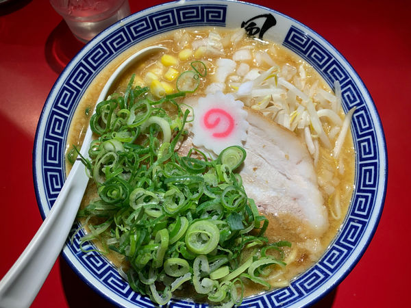 「期間限定味噌ラーメン＋ねぎ」@風は南からの写真