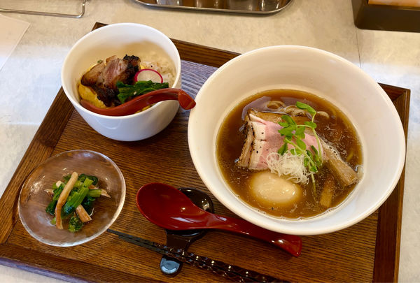 「むぎえもん中華そば & ふぁ玉チャーシュー丼」@中華そば 麦右衛門の写真