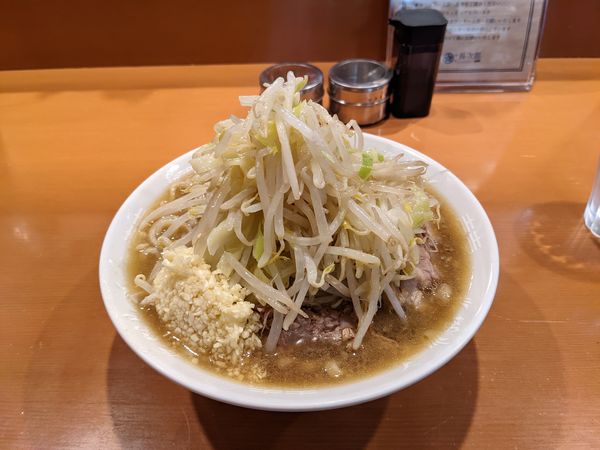 「豚麺（豚2枚）250g」@麺屋 長次郎の写真