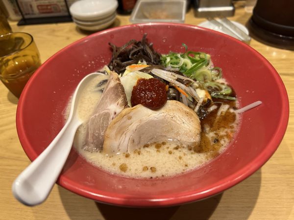 「野菜赤丸」@一風堂 浜松町スタンドの写真