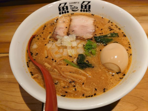 「新潟みそらーめん 味玉」@立川中華そば とと ホンテンの写真