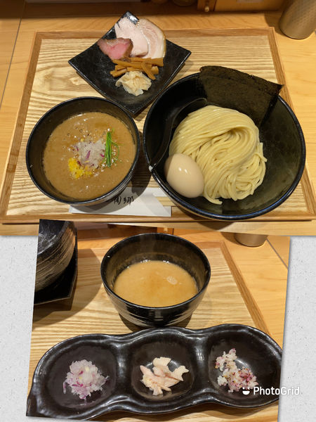 「煮玉子つけ麺（中）」@麺屋 周郷 新橋店の写真