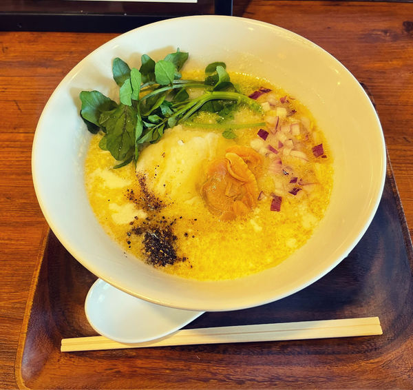 「限定　クラムチャウダーヌードル」@らーめん HOMEの写真