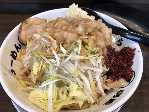 「アブラ麺」@らーめん男盛の写真