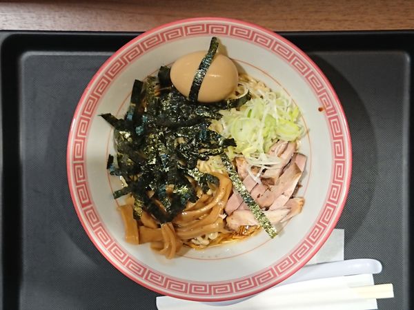 「味玉 油そば」@荻窪中華そば 春木屋 ラゾーナ川崎店の写真