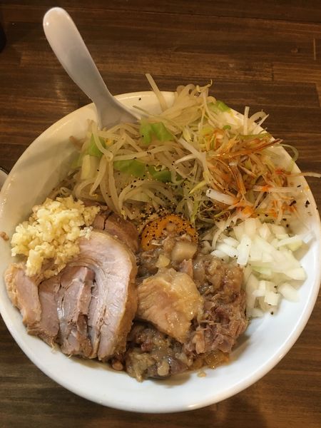 「汁なし小　900円」@男気らーめん アカギの写真