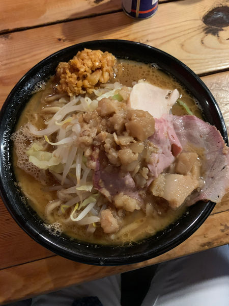 「家系二郎ラーメン」@横浜ラーメン とんこつ家 いわき店の写真