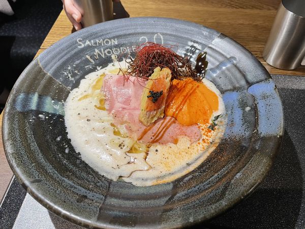 「白サーモン＋フレンチ風和玉」@サーモンnoodle3.0の写真