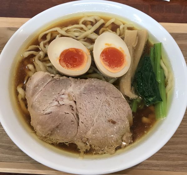 「中華そば¥900&味玉¥100」@中華そば 千乃鶏の写真